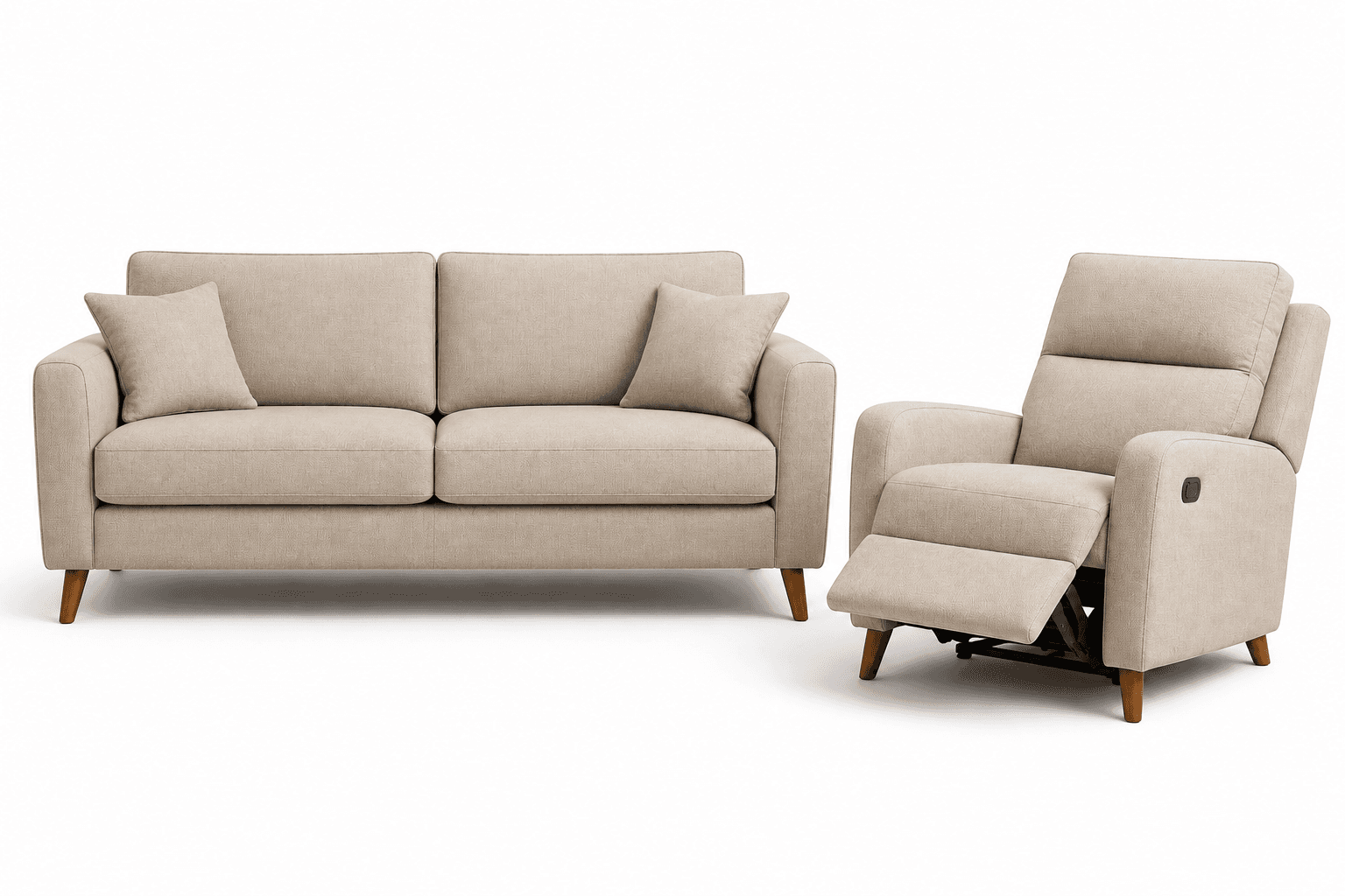 Sofa and Recliner