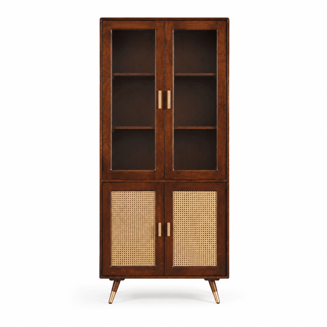 Boston Solid Wood Four Door Bookshelf