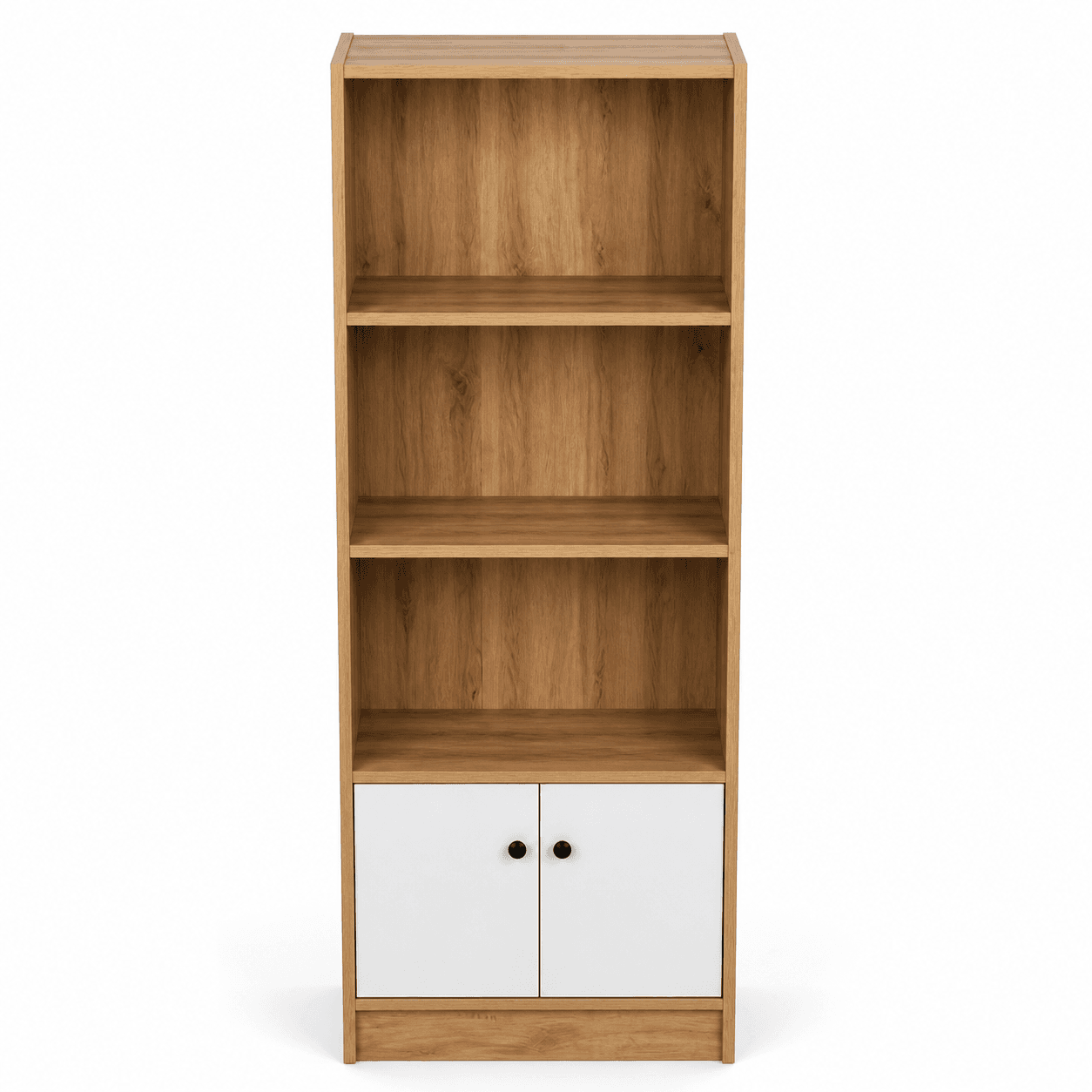 White Semi-Open Bookshelf