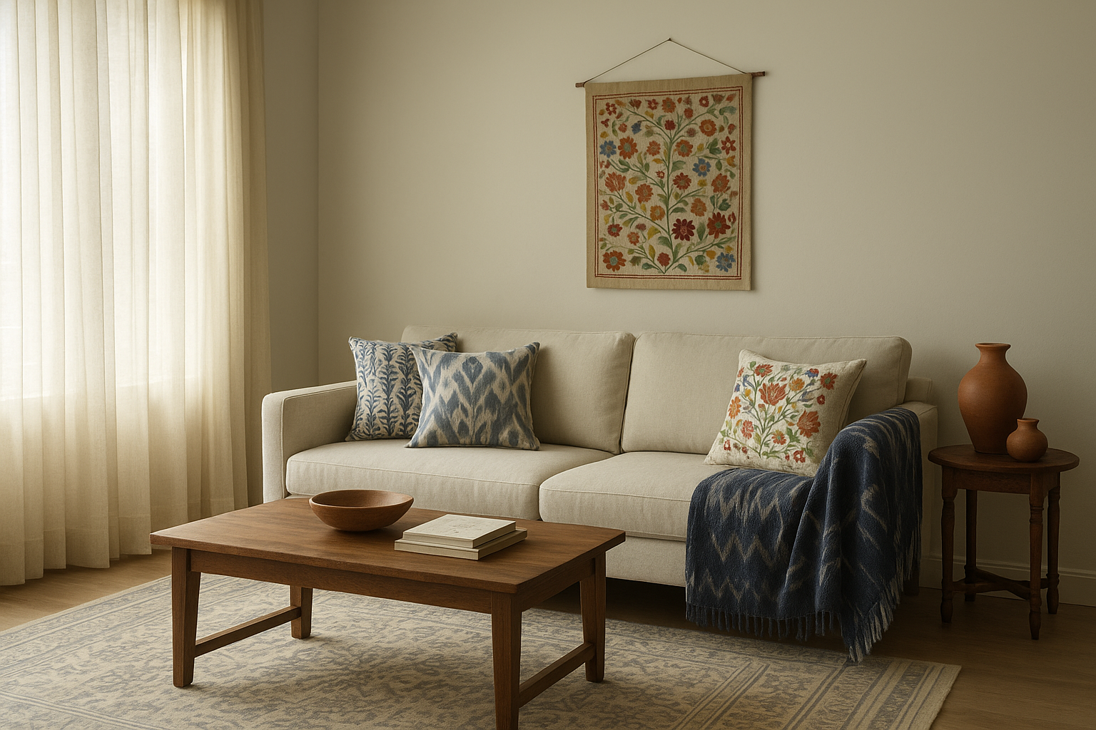 Indian craft bedroom design