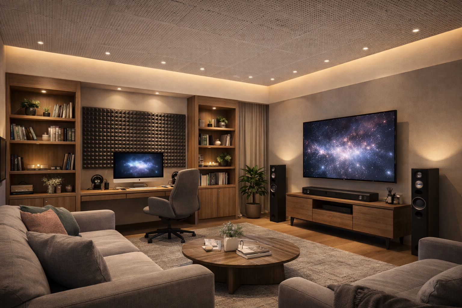 Acoustic Friendly False Ceiling