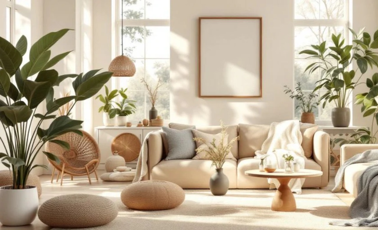 View of Eco-Smart 2-Bedroom Unit with Functional Design and Sustainable Luxury